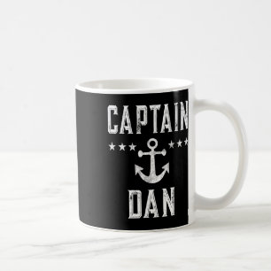 Vintage Captain Dan Personalised First Name Boatin Coffee Mug