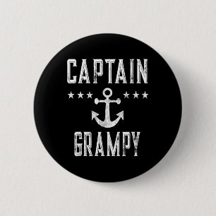 Vintage Captain Grampy - Family Cruise Or Lake Boa 6 Cm Round Badge