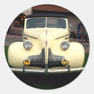 Vintage Car 092 Classic Round Sticker