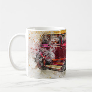 Vintage Car Abstract Graphic Coffee Mug