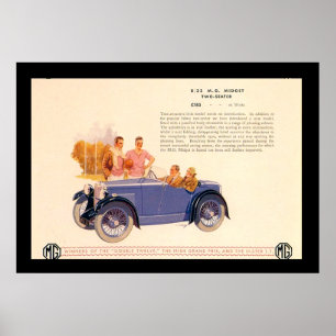 Vintage Car Ad 1920's Poster