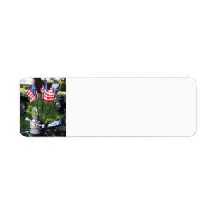 Vintage Car and American Flag labels