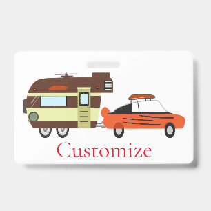 Vintage Car and Camper Thunder_Cove ID Badge