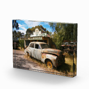 Vintage Car And Garage, Photo Block