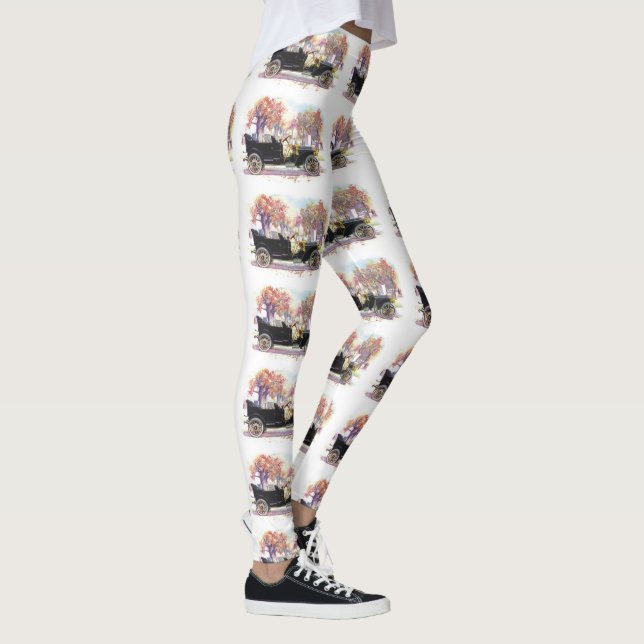 Vintage car art leggings (Right)