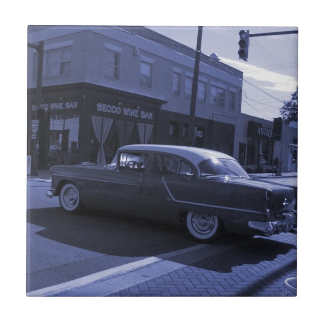 Vintage Car Art Tile (Front)