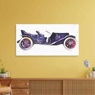 Vintage car canvas print