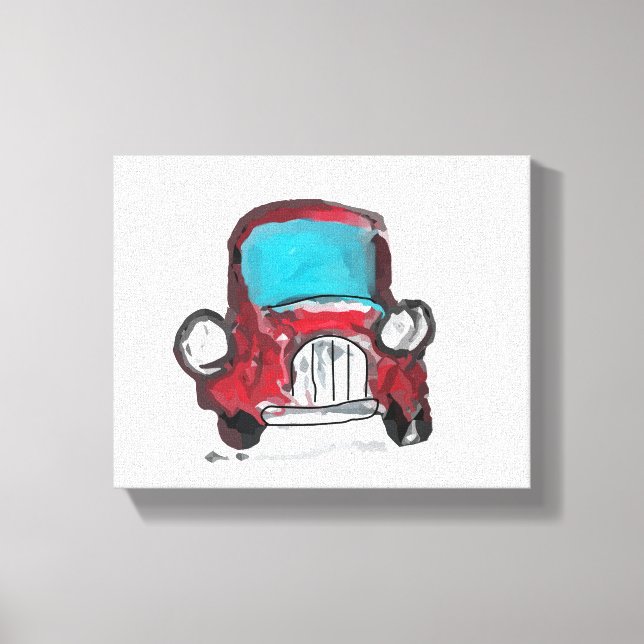 Vintage Car Canvas Print (Front)