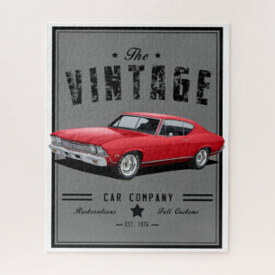 Vintage Car Chevelle Jigsaw Puzzle