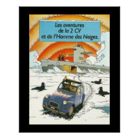 Vintage car Citroen 2cv in France Perfect Poster