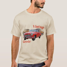 Vintage Car Classic T-shirt Design