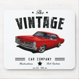 Vintage Car Company Red GTO Mouse Mat