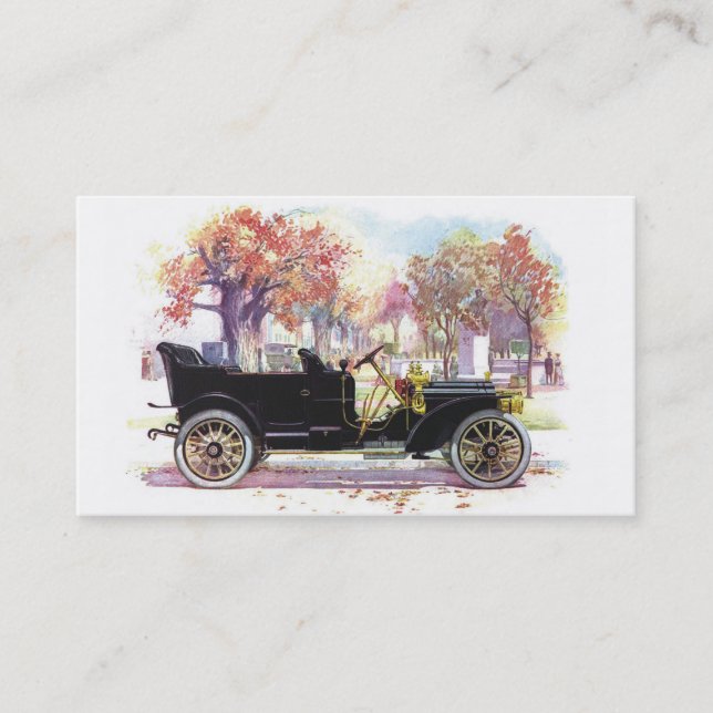 Vintage car custom business cards (Front)