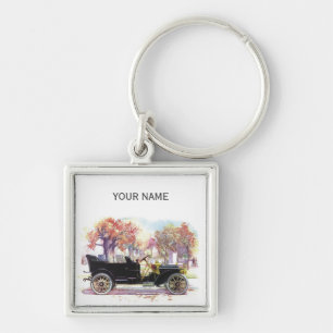 Vintage car custom key chain