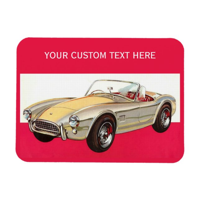 Vintage car custom magnet (Horizontal)
