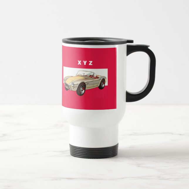Vintage car custom monogram mugs (Right)