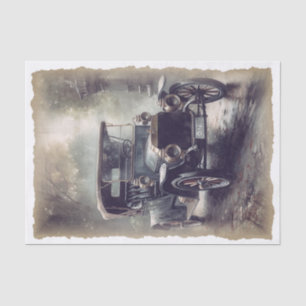 Vintage Car Decoupage Tissue Paper