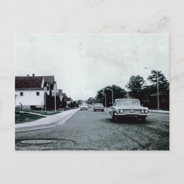 Vintage Car Driving on Road Postcard (Front)