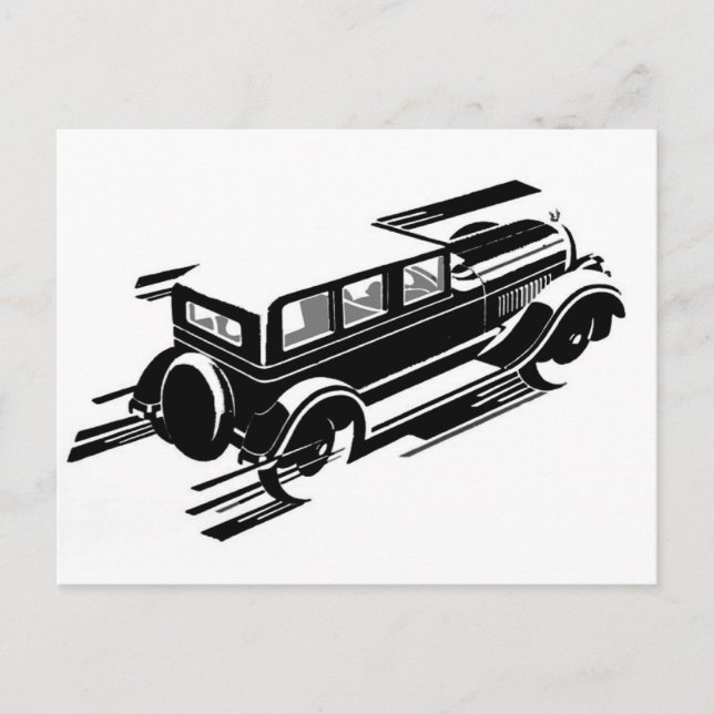 Vintage Car Greeting card (Front)