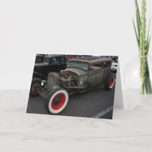 Vintage Car Greeting Card! Card