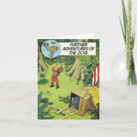 Vintage car greetings card | Citroen 2cv | French