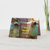 Vintage Car Grille Card