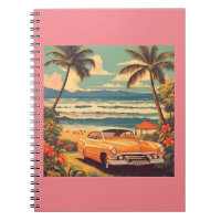 Vintage Car Hawaiian Travel Honolulu Mid-Pacific