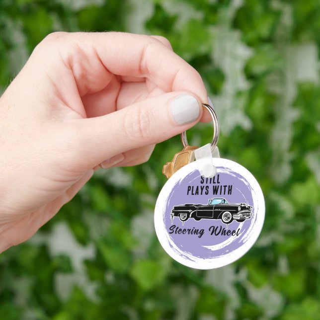 vintage car key ring (Hand)
