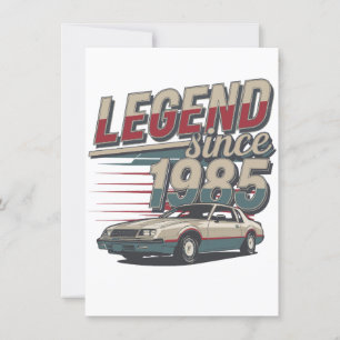 Vintage Car Legend - 1985 Birthday Gift