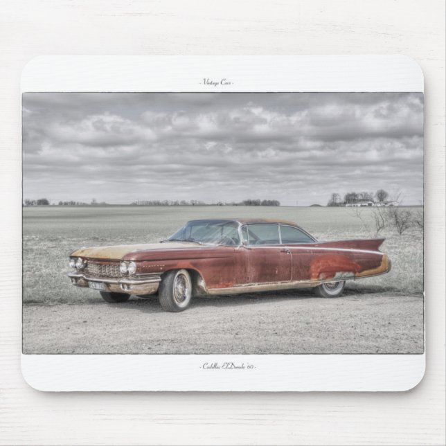 Vintage Car Mousepad: Cadillac ElDorado '60 Mouse Mat (Front)