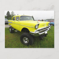 Vintage Car Oversized Tires