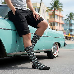 Vintage Car Pattern Socks