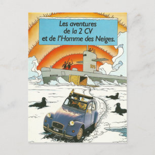 Vintage car Postcard   Citroen 2cv   France