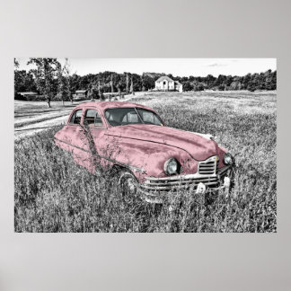 Vintage Car Poster