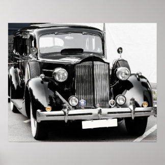 Vintage car poster