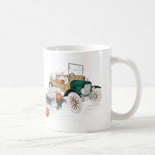 Vintage Car Pumpkin Harvest Coffee Mug