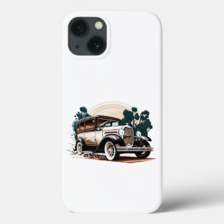 Vintage Car - Retro Auto Elegance iPhone Case