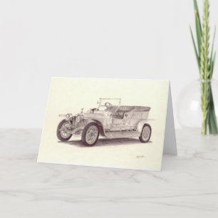 Vintage Car Rolls Royce Silver Ghost Card
