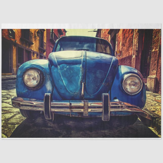 Vintage car tissue paper (Front)