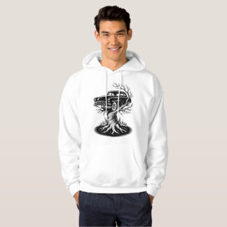 Vintage Car Tree Tattoo Flash Design Hoodie