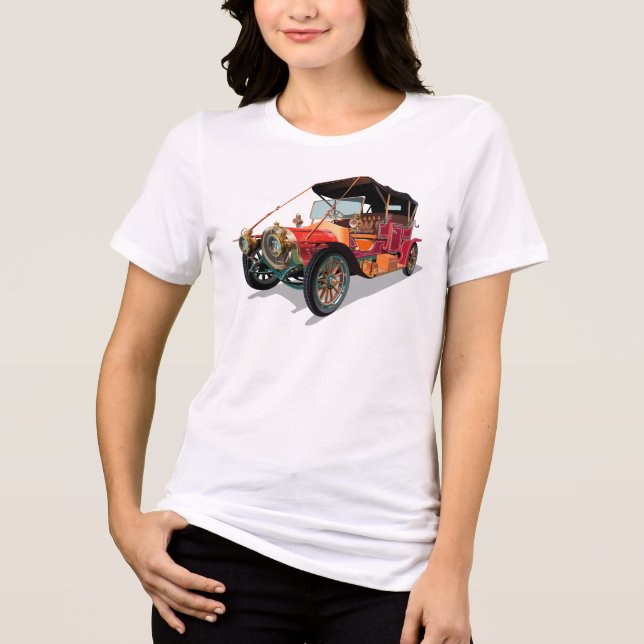 Vintage car Tri-Blend shirt (Front)