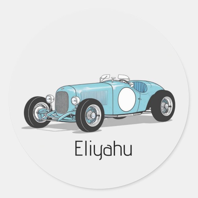 Vintage car upsherin sticker (Front)