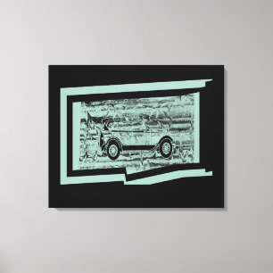 Vintage Car Wrapped Canvas