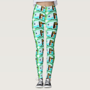 vintage caravan casa Thunder_Cove Leggings
