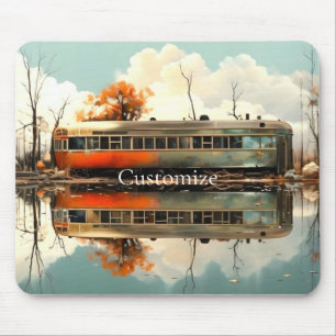 Vintage Caravan Trailer RV Thunder_Cove Mouse Mat