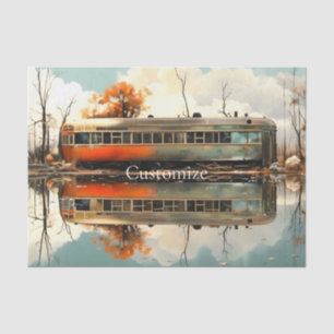 Vintage Caravan Trailer RV Thunder_Cove Tissue Paper