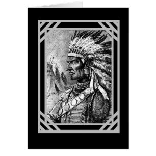 Vintage Card Native American