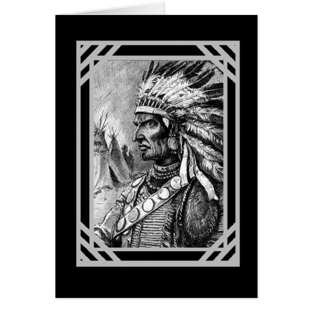Vintage Card Native American (Front)