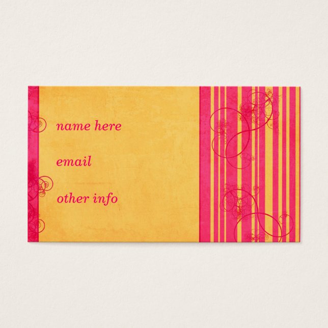 Vintage card template (Front)