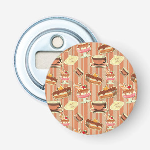 Vintage Card With A Strawberry Dessert Bottle Opener